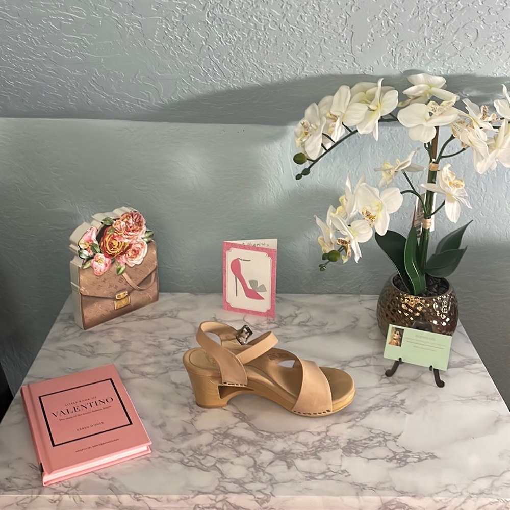 Dansko High-Heel Open-Toe Clogs